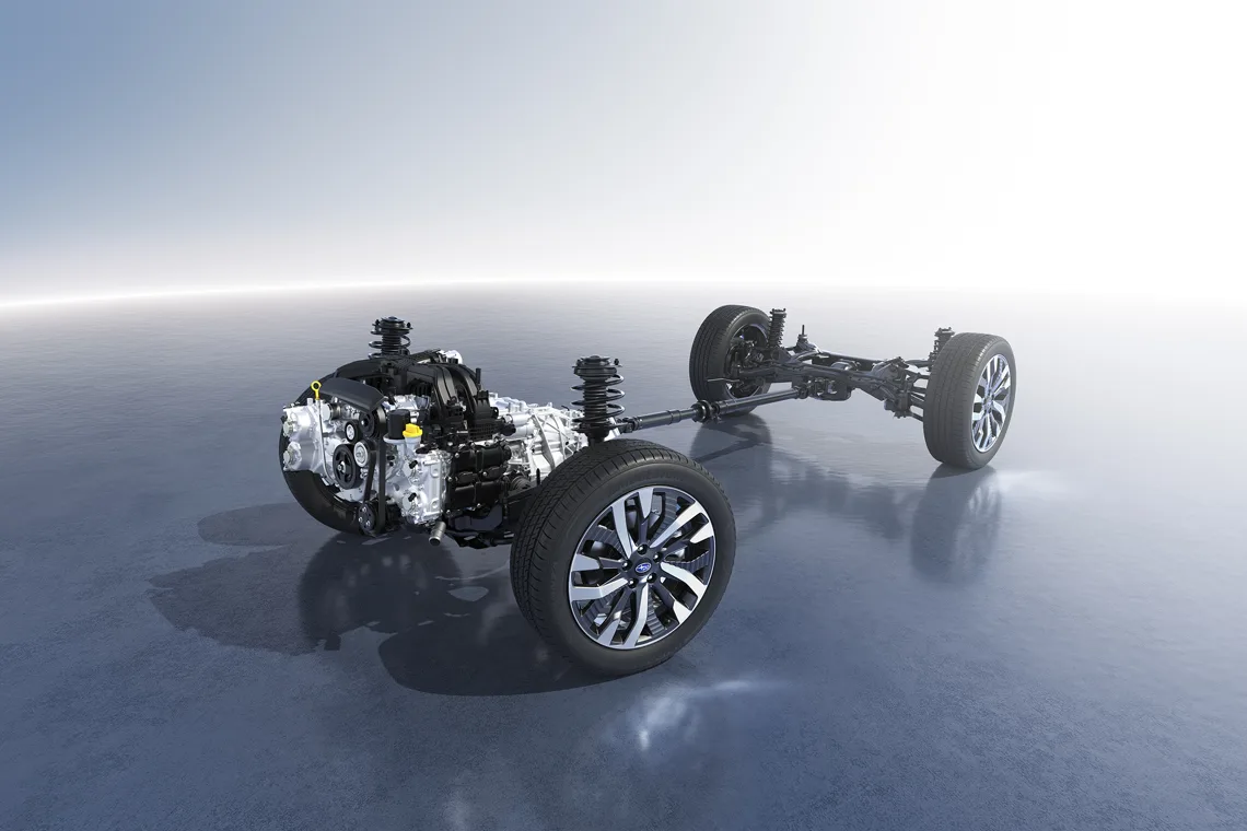 Symmetrical AWD with Active Torque vectoring
